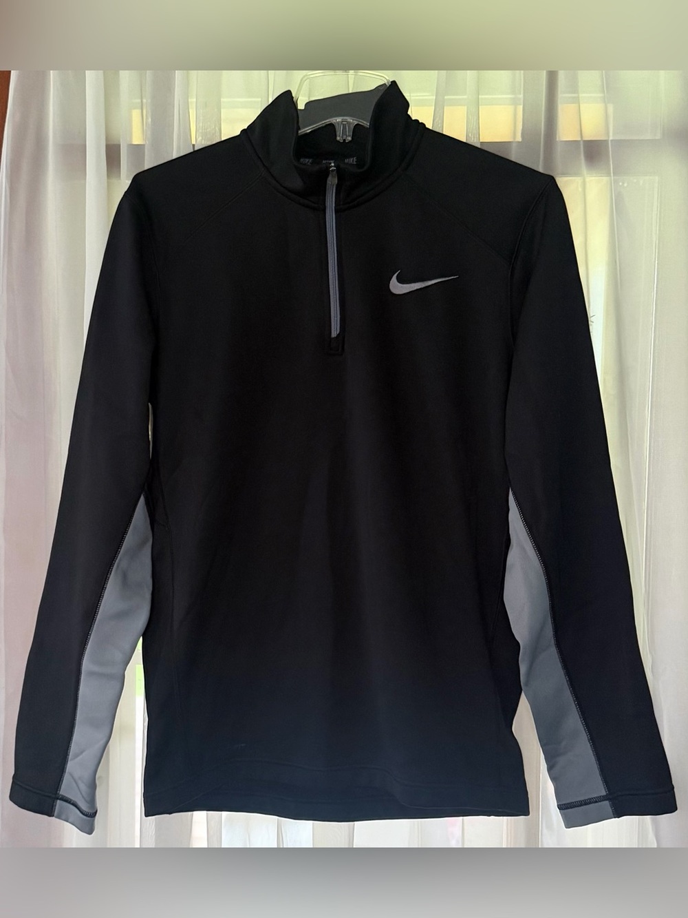 Nike Therma-FIT Men's Black 1/4 Zip Thermal Pullover Mock Neck Long Sleeve